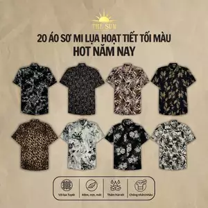 20 Mẫu Áo Sơ Mi Lụa Họa Tiết Cực HOT Năm Nay, Cuban Shirt Chất Lụa Thoáng Mát, Chống Nhăn, Thấm Hút Tốt - Size 50-100Kg