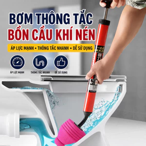 Cây Bơm Thụt Thông Tắc Nghẽn Bồn Cầu Bằng Khí Nén Tiện Dụng 66cm