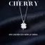 Set vòng tay , dây chuyền bạc cỏ 4 lá Titan đính đá CHERRY JEWELRY phụ kiện thời trang nữ ( kèm Túi giấy + Hộp )