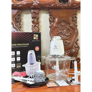Máy Xay Thực Phẩm Đa Năng MISU LOUIS Cối Thủy Tinh 3.5L, Công Suất 500W Máy Xay Thịt Xay Sinh Tố Củ Quả