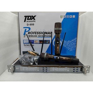 Micro Không Dây TDX D-999, Âm Thanh Chuẩn, Không Méo Tiếng, Không Bị Bể Tiếng Khi Hát Lớn, Âm Thanh Toàn Dải Trong Sáng