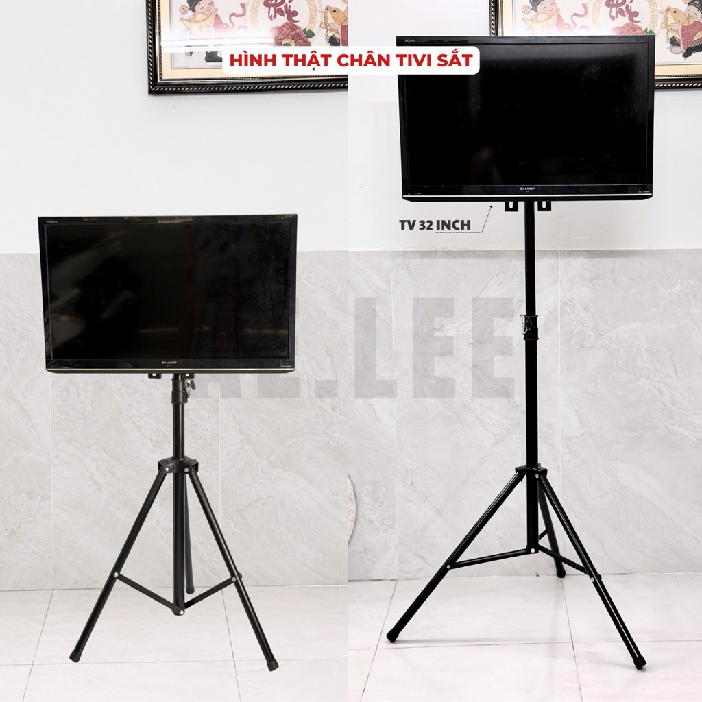 [DEAL MỞ BÁN] Chân Tivi Inox / Sắt Cao Cấp - Chân Chạc 3, Giá Treo TV 32 - 65 inch, Cao 1m8 / 2m - AE.LEE