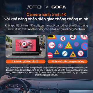 Camera hành trình 4K A800SE SpeedEye - Độ nét 4K, cảnh báo tốc độ giới hạn, cảnh báo biển báo