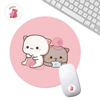 ( TẶNG SET 10 KHẨU TRANG) Miếng lót chuột Couple Cute Đt tròn dễ thương chống nước cực êm MEILI STORE