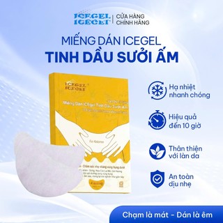 Miếng Dán ICEgel Tinh Dầu Thiên Nhiên Sưởi Ấm - Làm Dịu Tử Cung Nhanh, Giảm Đau Bụng Kinh - Hộp 4 Miếng