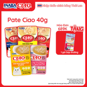Pate Gói 40g INABA CIAO 😸 SOUP - CREAMY POUCH Nhập Khẩu Thái Lan