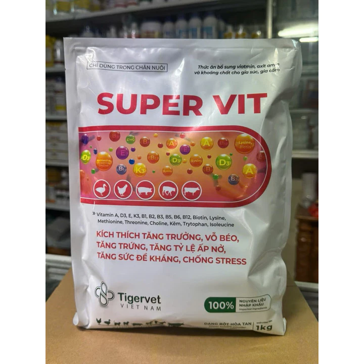 SUBER VIT. dinh dưỡng Vitamin Tổng Hợp OstroVit Vit&Min, Bổ Sung Vitamin, Tăng Đề Kháng cho vật nuôi.