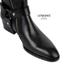 Giày nam Harness Boots Lemans HB01.2 Da bò - Đế Gót cao su vân gỗ cao 5.5cm - BH 12T