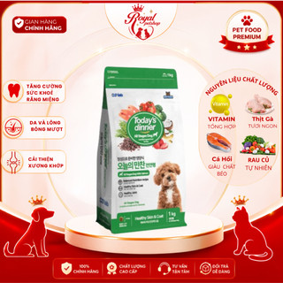 Thức Ăn Hạt Cho Chó Today's Dinner mọi lứa tuổi 1kg Hàn Quốc