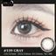 Lens mắt 539 Gray màu xám nâu vân tia tự nhiên, size nhỏ - thương hiệu LUNA EYES