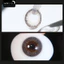 Lens mắt 539 Gray màu xám nâu vân tia tự nhiên, size nhỏ - thương hiệu LUNA EYES