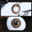 Lens mắt FD-435 Brown màu nâu vàng vân tia nổi bật, có viền, size lớn - brand LUNA EYES