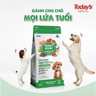 Thức Ăn Hạt Cho Chó Today's Dinner mọi lứa tuổi 1kg Hàn Quốc