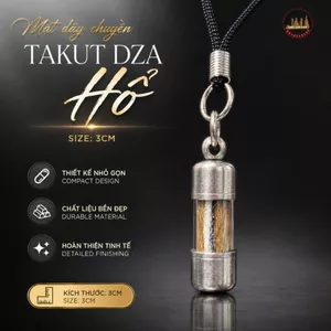 Mặt Dây Takul 5cm – Dáng Tròn, Phối Da Màu Vân Tự Nhiên