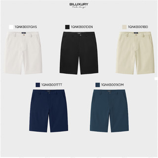 [NEW 2026] Quần Short Kaki Nam 1QNKB001 Biluxury Co Giãn Đàn Hồi Quần Kaki Ngố Giữ Form