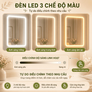 Nido Bàn Trang Điểm Gương Lùa Thông Minh - Kèm Ghế, Đèn LED & Tủ Lưu Trữ Hiện Đại
