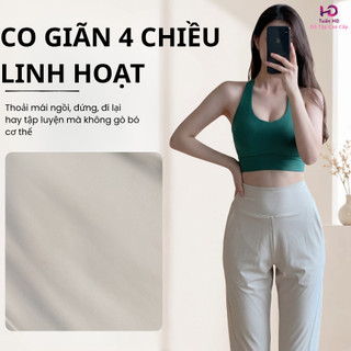 [J2519] Quần jogger thể thao nữ chất thun Poly mềm mịn co giãn 4 chiều, tôn dáng, thoải mái vận động