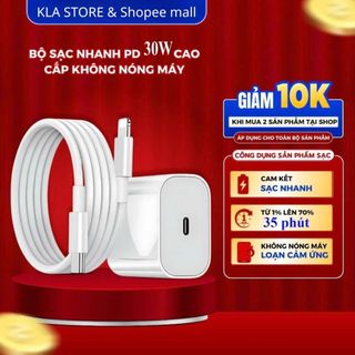 Sạc Nhanh PD 20W Cam Kết Sạc Nhanh Không Nóng Máy Ổn Định Bảo Hành Đổi Mới 12 Tháng KLA