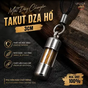 Mặt Dây chuyền Takul 5cm – Chất Liệu Da Vân Nâu, Thiết Kế Cứng Cáp