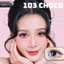 Lens mắt AL-103 Choco màu nâu nhạt viền socola tự nhiên, size nhỏ - thương hiệu LUNA EYES