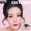 Lens mắt AL-103 Choco màu nâu nhạt viền socola tự nhiên, size nhỏ - thương hiệu LUNA EYES