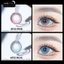 Lens mắt F35 Pink màu hồng light sáng viền đen nổi bật, size lớn - brand LUNA EYES