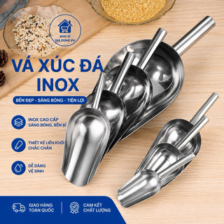 Vá Xúc Đá Inox, Muỗng Xúc Đá Inox, nhỏ gọn tiện lợi dễ sử dụng, không gỉ, lâu bền