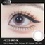 Lens mắt E35 Pink màu hồng mix chấm sáng long lanh tự nhiên, size vừa - brand LUNA EYES