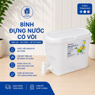 Bình đựng nước có vòi chuyên để tủ lạnh 6785 (3.5L , 4.8L) - Bình đựng nước detox hoa quả có vòi tiện lợi