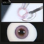 Lens mắt 651 Violet màu tím vàng nổi bật, viền omber, size nhỏ - thương hiệu LUNA EYES