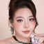 Lens mắt E860 Gray màu xám sữa anime viền đen, size to - thương hiệu LUNA EYES