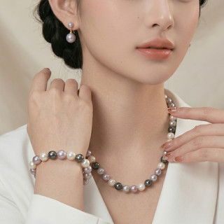 [N1055] Vòng Cổ, Chuỗi Hạt, Dây Chuyền Ngọc Nhân Tạo Mix Trắng Xám Kem Sang Trọng Cho Nữ - DAISYN