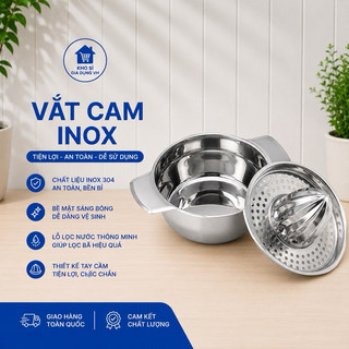 Vắt Cam Inox/Dụng Cụ Vắt Cam Tiện Lợi, Nhỏ Gọn, sử dụng dễ dàng, vắt sạch nước, an toàn không gỉ