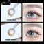 Lens mắt E860 Gray màu xám sữa anime viền đen, size to - thương hiệu LUNA EYES