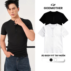 Áo Body Fit Tay Ngắn GODMOTHER 2026 Cổ Tròn Form Vừa Thoải Mái Thoáng Mát