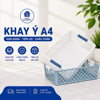 Khay Nhựa Chữ Nhật, Rổ Nhựa Việt Nhật Đa Năng Đựng Tài Liệu, Đồ Dùng Văn Phòng - Việt Nhật Plastic HN