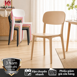 KUKA Ghế nhựa đơn giản cho nhà hàng cửa hàng gia đình bền đẹp dùng trong nhà ngoài trời GhếĂnNhựa