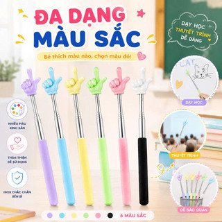 Que Chỉ Bảng Cho Giáo Viên Hình Ngón Tay Thước Chỉ Bảng Dài 69cm Có Thể Thu Gọn Dụng Cụ Dạy Học Cho Giáo Viên Cấp 1.2.3
