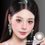 Lens mắt 830 Choco màu nâu cafe mix nâu sáng vân tia không giãn tự nhiên, size nhỏ