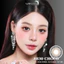 Lens mắt 830 Choco màu nâu cafe mix nâu sáng vân tia không giãn tự nhiên, size nhỏ