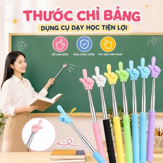 Que Chỉ Bảng Cho Giáo Viên Hình Ngón Tay Thước Chỉ Bảng Dài 69cm Có Thể Thu Gọn Dụng Cụ Dạy Học Cho Giáo Viên Cấp 1.2.3