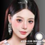 Lens mắt FB-220 Brown màu nâu trơn tự nhiên, viền xanh, size nhỏ - thương hiệu LUNA EYES
