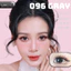 Lens mắt 096 Gray màu xám họa tiết cánh hoa đen, size lớn - thương hiệu LUNA EYES