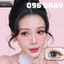 Lens mắt 096 Gray màu xám họa tiết cánh hoa đen, size lớn - thương hiệu LUNA EYES