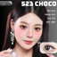 Lens mắt 523 Choco màu nâu socola vân xoáy tự nhiên, size lớn - thương hiệu LUNA EYES