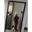 Bộ nỉ nữ, set thu đông nữ áo sweater croptop cổ polo phối chân váy suông dáng dài màu đỏ phối line trắng Fizano HCOM3640