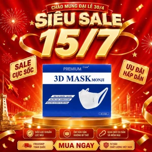 Khẩu Trang 3D Mask Monji công nghệ dập Nhật Bản hộp 50 cái