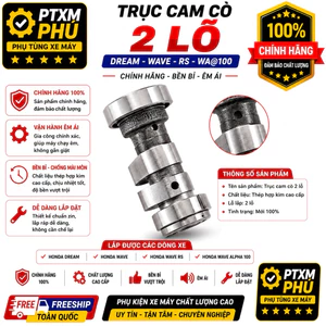 Trục cam dream 2 lỗ hàng zin trần