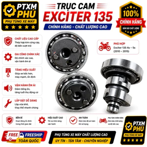 Trục cam ex135 hàng zin trần