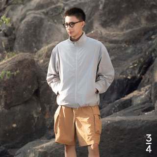 3PhầnTư - Áo Khoác Nam Nữ Unisex Cản Gió Cổ Trụ Vải Thế Hệ Mới Dù Gió Nhăn Nhẹ Thoáng Mát Taslan - OUVM25002